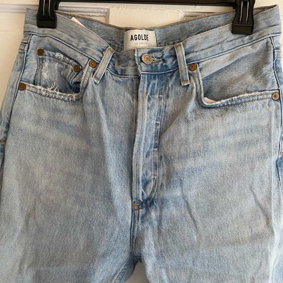AGOLDE Riley Straight Ripped Light jeans - Picture 2 of 9
